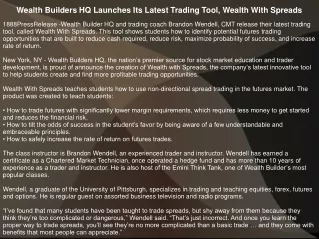 wealth builders hq launches its latest trading