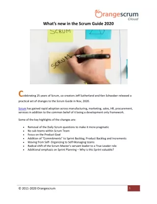 what s new in the scrum guide 2020