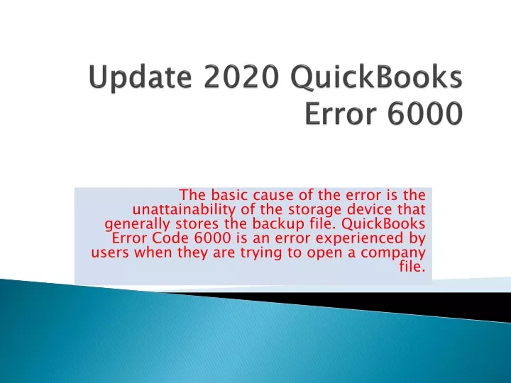 update 2020 quickbooks error 6000