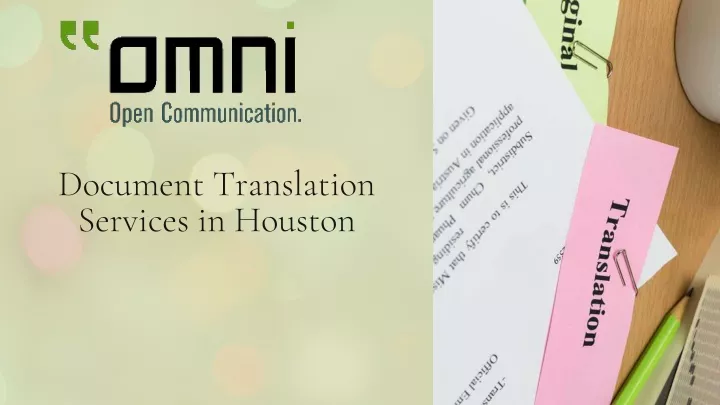 document translation services in houston