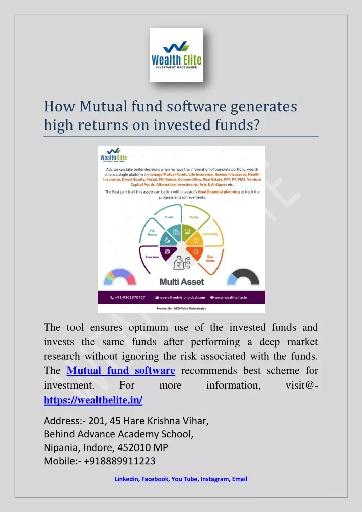 how mutual fund software generates high returns