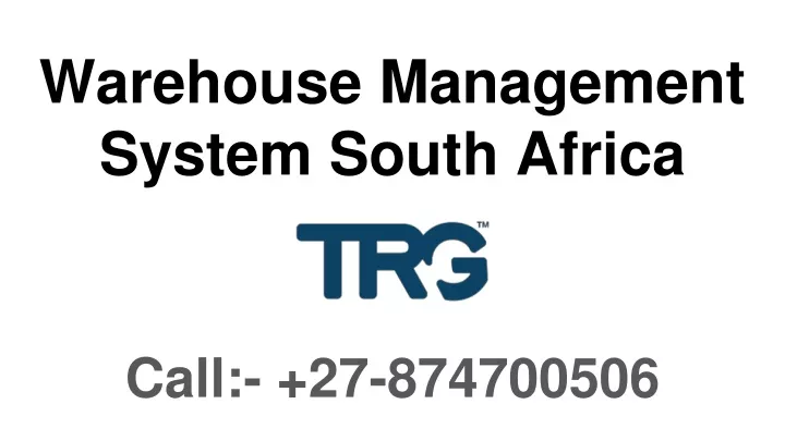 warehouse management system south africa