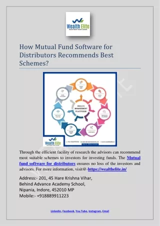 how mutual fund software for distributors