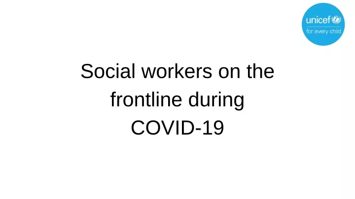 social workers on the frontline during covid 19