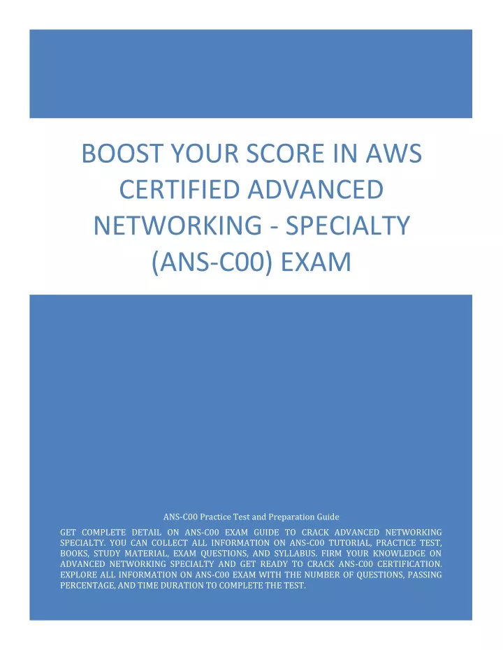 boost your score in aws certified advanced