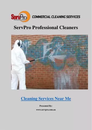 Cleaning Services Near Me