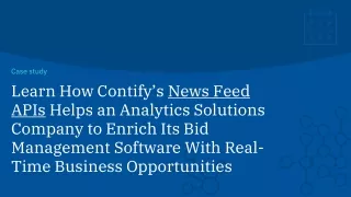 Learn how Using Contify’s News Feed APIs, an Analytics Solutions Company Enriched Its market intelligence system With R