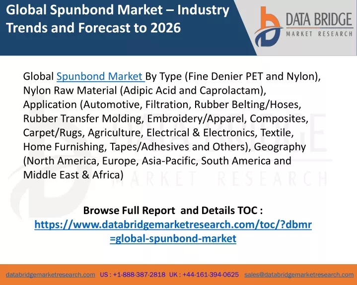 global spunbond market industry trends