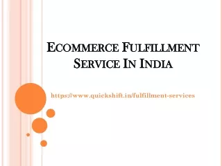 e e commerce commerce f f ulfillment s s ervice