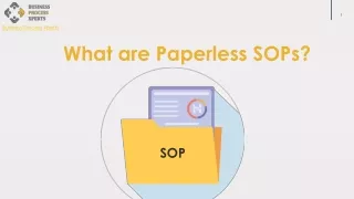 What are Paperless SOPs?