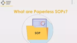 what are paperless sops