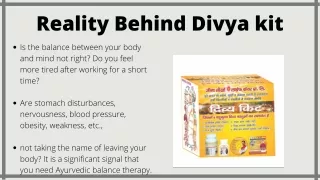 Reality Behind Divya kit