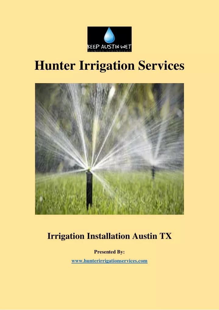 hunter irrigation services