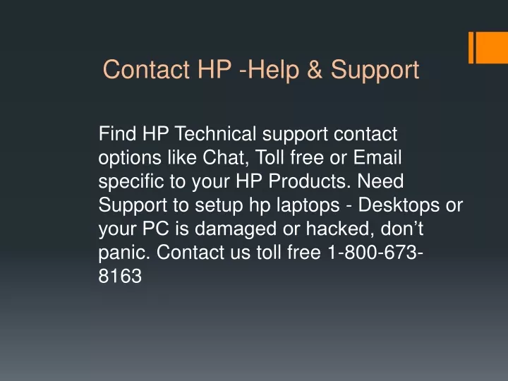 contact hp help support
