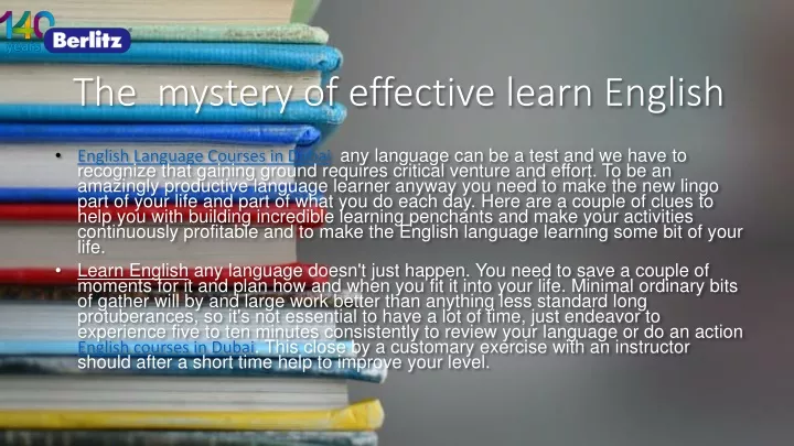 the mystery of effective learn english