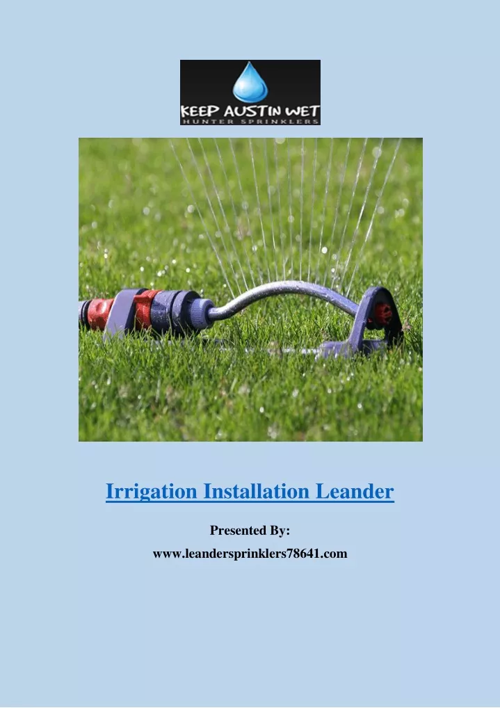 irrigation installation leander