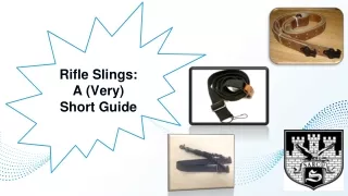 Rifle Slings: A (Very) Short Guide