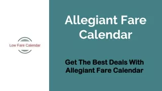 allegiant fare calendar