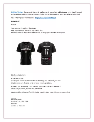 maillot d quipe concernant l achat de maillots