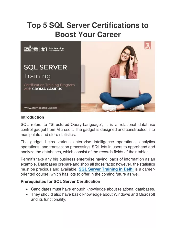top 5 sql server certifications to boost your