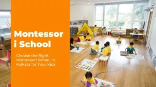 Choose the Right Montessori School in Kolkata for Your Kids