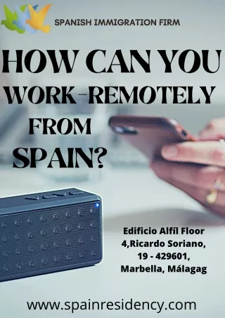 Which residency allows you to Work-Remotely from Spain?