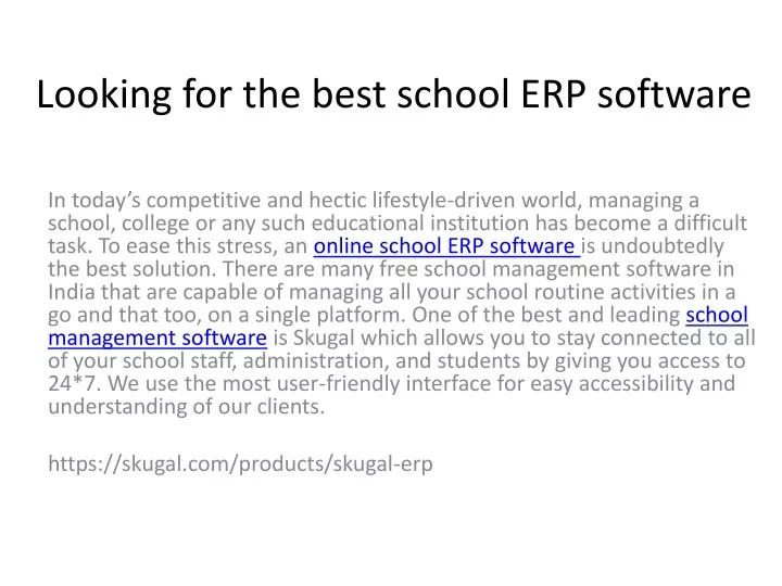 looking for the best school erp software