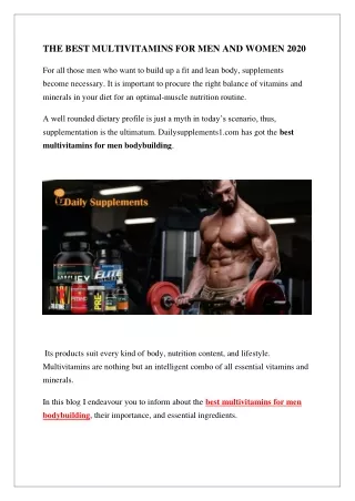 the best multivitamins for men and women 2020