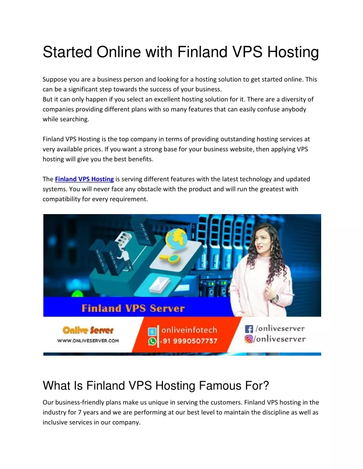 started online with finland vps hosting