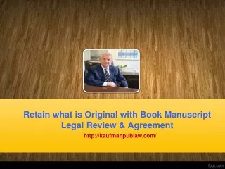 Retain what is Original with Book Manuscript Legal Review & Agreement