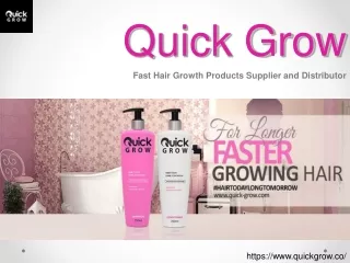 Buy Fast Natural Hair Growth Products from Quick Grow