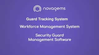 Guard Tour System - Novagems