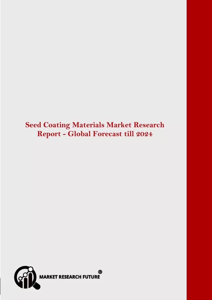 seed coating materials market is expected