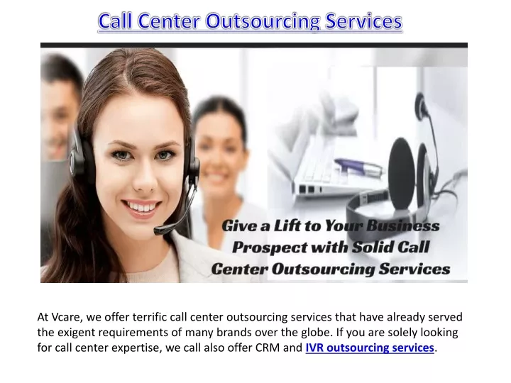 call center outsourcing services