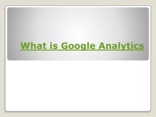 what is google analytics