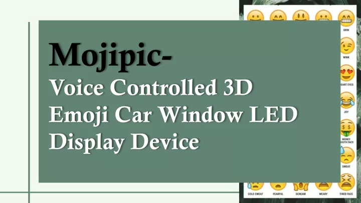 mojipic voice controlled 3d emoji car window