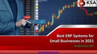 Best ERP Software and Solutions for Small Business | OneBusiness ERP