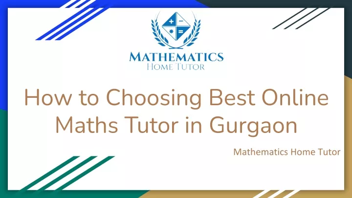 how to choosing best online maths tutor in gurgaon