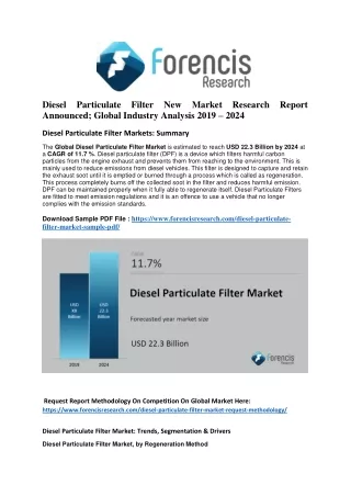 diesel particulate filter new market research