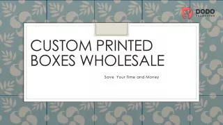 custom printed boxes wholesale