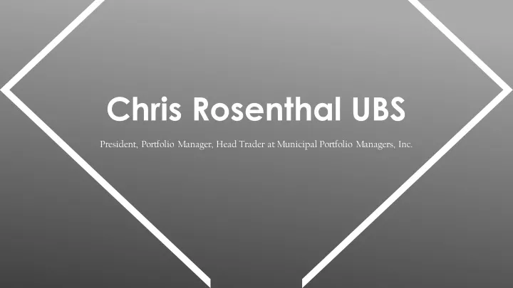 chris rosenthal ubs