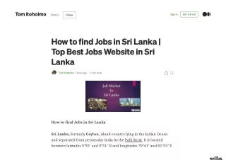 How to find Jobs in Sri Lanka | Top Best Jobs Website in Sri Lanka