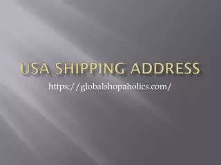USA shipping address