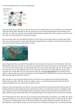 15 ưu điểm nhìn từ biệt thự Angel Island Nhơn Phước