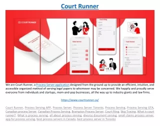 court runner