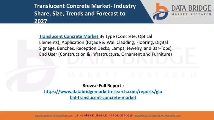 translucent concrete market industry share size
