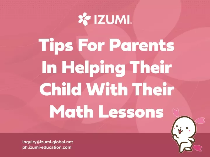 tips for parents in helping their child with