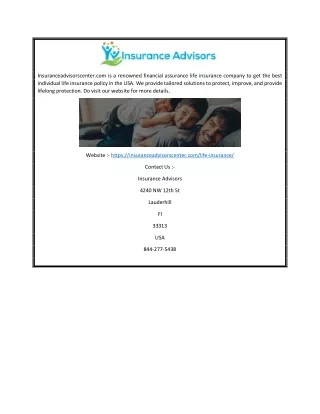 Financial Assurance Life Insurance Company | Insuranceadvisorscenter.com