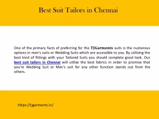 Best wedding suit tailors in Chennai
