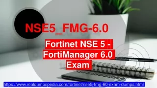 Get NSE5_FMG-6.0 PDF Dumps for Simple Good results: RealdumpsPedia